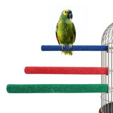 10 Pcs Parrot Perch Stand Bird Perch Stand Toy Colorful Paw Grinding Stick Cage Wooden Parakeet Perch Accessories for Cockatiels