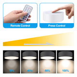 Upgrade Puck Lights with Remote, 3 Pack 13 Color Changing Under Counter Lights, Wireless Under Cabinet Lights Battery Powered, Dimmable Battery Operated Light, Stick On Lights