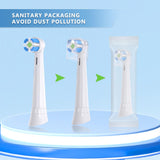 Compatible with Oral-B iO 3/4/5/6/7/8/9/10 Series Ultimate Clean Electric Toothbrush Replacement Brush Heads,for Oral-B iO Electric Toothbrush,10 Pack (White)