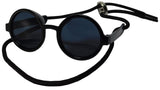 G016 Dog Cat Pet Round Sunglasses Goggles for Small Breed Dogs up to 15lbs (2-Pack Black + Pink)