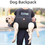 Backpack Carrier for Large Dog Full Body Dog Sling with Handle Dog Lift Harnesses with Reflective STS for Elderly Disabled Dogs