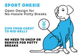 Shed Defender Sport Dog Onesie for Dog Shedding, Seen on Shark Tank, Lightweight Breathable, Bodysuit for Dogs, Pet Jumpsuit, Dog Body Suit, Shed Shirt, Full Body Shed Suit, Hot Spots, Vet Approved