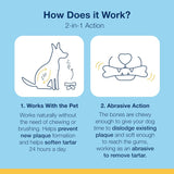 ProDen PlaqueOff System Dental Care Bones - Dog Teeth Cleaning Bones for Oral Hygiene -Medium/Large Canine Formula - Bacon Flavor -17 oz(Packaging May Vary)