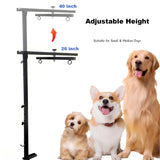 Mluyeri Dog Grooming Arm with Hammock Rotatable, Foldable Adjustable Height Dog Grooming Table Arm and Restraint Leashes for Small Medium Dogs at Home or Salons
