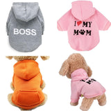 Clopon 3Pcs Dog Hoodie for Dogs Sweater Dog Clothes for Small Dogs Sweatshirt Puppy Coat Hood Clothing Winter Warm Cat Custume XS