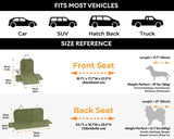 FUNNYFUZZY Chenille Dog Car Seat Cover for Pets, Waterproof Car Seat Protector with Nonslip Bottom, Scratchproof Soft Dog Seat Cover for Car, Truck and SUV, Front Seat(Grey, 17.7''W x 18.1''L×21.3"H)