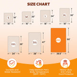 Niubya Pet Heating Pad for Dogs and Cats, Adjustable Temperature and Waterproof Pet Heated Mat with Timer, Electric Heating Pet Bed with Chew Resistant Cord and Soft Washable Cover, 59" x 39.5"