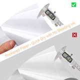 Printable Sticker Paper for Inkjet Printer, 40 Sheets 8.5"x11'' Matte Sticker Printer Paper Full Sheet Labels for Laser/Inkjet Printers, Letter Size