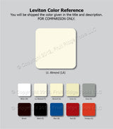 Leviton 16252-T 15 Amp, 125 Volt, Decora Plus Duplex Receptacle, Straight Blade, Commercial Grade, Self Grounding, Light Almond