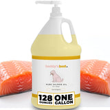 Salmon Oil for Dogs by Buddy’s Best – 1 Gallon (128oz) | 100% Norwegian Fish Oil | Human-Grade & Odorless | Omega 3 Supplement for Coat & Joints