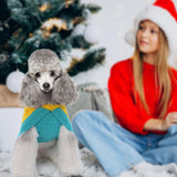 SHIAOMIN Knitted Dog Sweater - Color Block Thick Warm Dog Clothes Pet Winter Coat, Puppy Outfits Cat Apparel for Small Medium Dogs Cats Boy Girl Pet (XX-Large)