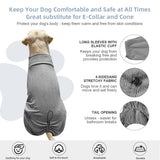 KOOGAL Dog Pyjamas PJS Sweater Clothing and Loungewear Suitable for Large to Giant Breeds of Dogs, Neutering Suits, Extra-Large Stretch Fabric, Four-Legged Dogs Clothes Pyjamas(Sweater Gray, 6XL)
