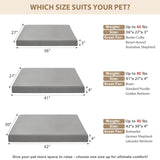RPETHOME Indestructible Dog Beds for Large Dogs, Chew Proof Dogs Bed with Orthopedic Egg Foam, Outdoor Waterproof Pet Bed Mat with Washable Cover for Crate Pad and Cages,Jumbo
