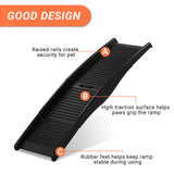 Outvita Dog Ramp, 61" Folding Pet Ramp for Car, SUV, Truck, Bed, Easy Access for Large Dogs Weight Bearing up to 150 Lbs, Non-Slip Step Surface, Lightweight Portable