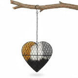 KHUVEZW Handmade Fiber Bird Nesting Heart, Alpaca Fiber Bird Material House,Hummingbird Nest Boxes for Outside, Winter Tree Shelter for Wild Birds, Gifts for Hummingbirds Lovers (1 PCS)