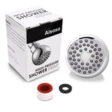 Aisoso High Pressure Shower Head 3 Inches Anti-clog Anti-leak Fixed Showerhead Chrome with Adjustable Swivel Brass Ball Joint for Relaxing and Comfortable Shower Experience