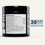 FOUR LEAF ROVER Yeast Guard for Dog Yeast - Veterinarian Formulated - Supports Healthy Skin, Ears & Paws - 100% Natural with Organic Herbs - 30 Day Medium Dog Supply