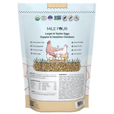 Mile Four Organic Chicken Feed – Starter Chick Mash, Non-GMO, USA Grown, 21% Protein, Corn-Free, Soy-Free, Non-Medicated Chick Feed, 2 lb Sample