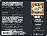 Bick 4 Leather Conditioner and Leather Cleaner 16 oz - Will Not Darken Leather - Safe For All Leather Apparel, Furniture, Jackets, Shoes, Auto Interiors, Bags & All Other Leather Accessories