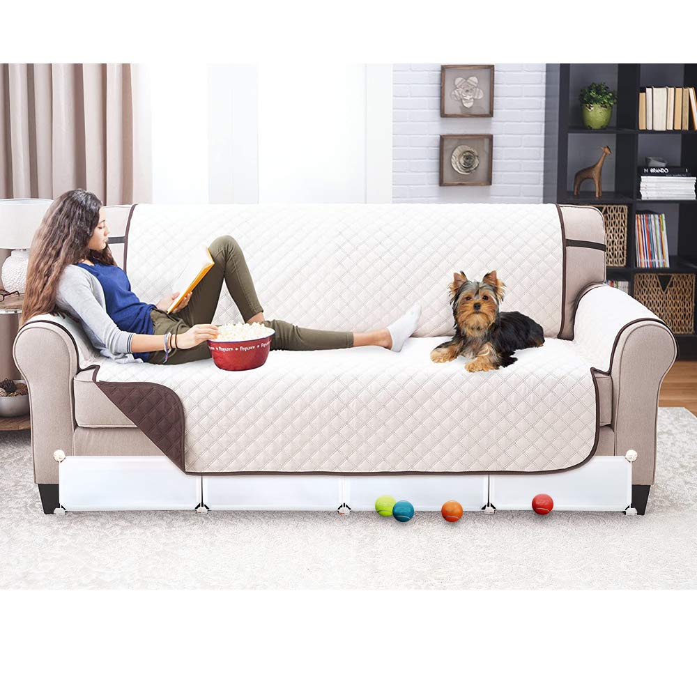QIYIHOME Under Bed Blocker for Pets, Gap Bumper for Under Bed, Stop Things Going Under Bed or Sofa Couch, Toys Blocker for Cats Dogs, Easy to Install, Total 7" Height 78.5" Length, Black