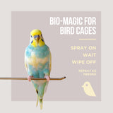Natural Rapport Bird Cage Cleaner - The Only Bird Cage Cleaner You Need - Bird Poop Spray Remover, Naturally Removes Bird Waste (32 Oz)