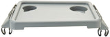 Lumex Folding Walker Tray with Cup Holders and Tool-Free Assembly, Grey, 603900A