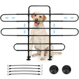 Vehicle Pet Barrier, Adjustable Universal Dog Car Barrier for SUVs, Trucks and Cars, Moves with Car Seat, Sturdy Metal Tube Pet Pen for Vehicles