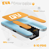 Dog Pool Ramp | 60×40" Pet Water Ramp | Dog Boat Ladder for Large Dogs Up to 230lbs | 95% Large Area EVA Covered | Claw-Friendly & Stable | Inflatable Pup Plank for Lakes, Pools, Boats