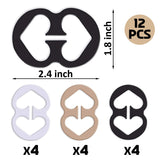 W-Plus Bra Strap Clips, Bra Clips to Make Racerback, Bra Strap Holders for Slip, Bra Strap Holder - Conceal Hide Straps - Cleavage Control