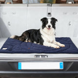Travel Dog Bed | Camping Dog Bed | 37.4"x25.6" Waterproof Outdoor Dog Mat | Portable Place Mat for Dogs with Handle | Machine Washable | Easy Clean for Outdoor Adventures (Brown)