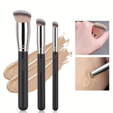 3 Professional Foundation Concealer Brushes for BB Cream, Designed for Contouring Makeup, Women'S Beauty Tools