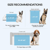 Luciphia Premium Cooling Dog Blanket for Small Medium Dogs Q-max>0.4 Washable Self-Cooling Cat Pet Mat Puppy Breathble Calming Throw for Beds Couches(Light Grey,29x40 inches)