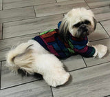 Mi Ponchito Dog Clothes - Handmade Hoodie Sweater from Authentic Mexican Jerga (3X- Large)