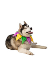ComfyCamper Dog Mardi Gras Neckpiece Collar Costume - XS Small Medium XL XXL Bandana Cosplay Halloween Costumes, S