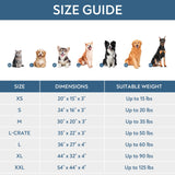 Waterproof Dog Bed Cover, Removable Dog Bed Covers Replacement Washable with Smooth Zipper, Indoor/Outdoor, Bone Print 44 x 54 x 4 Inch for Dog/Cat, Cover Only