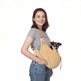 Dog Sling Carriers for Small Dogs,Carrier Sling for Cats and Puppy up to 15 lbs,Carrying Wrap Front Backpack Cat Sling,Adjustable Chest Pet Sling
