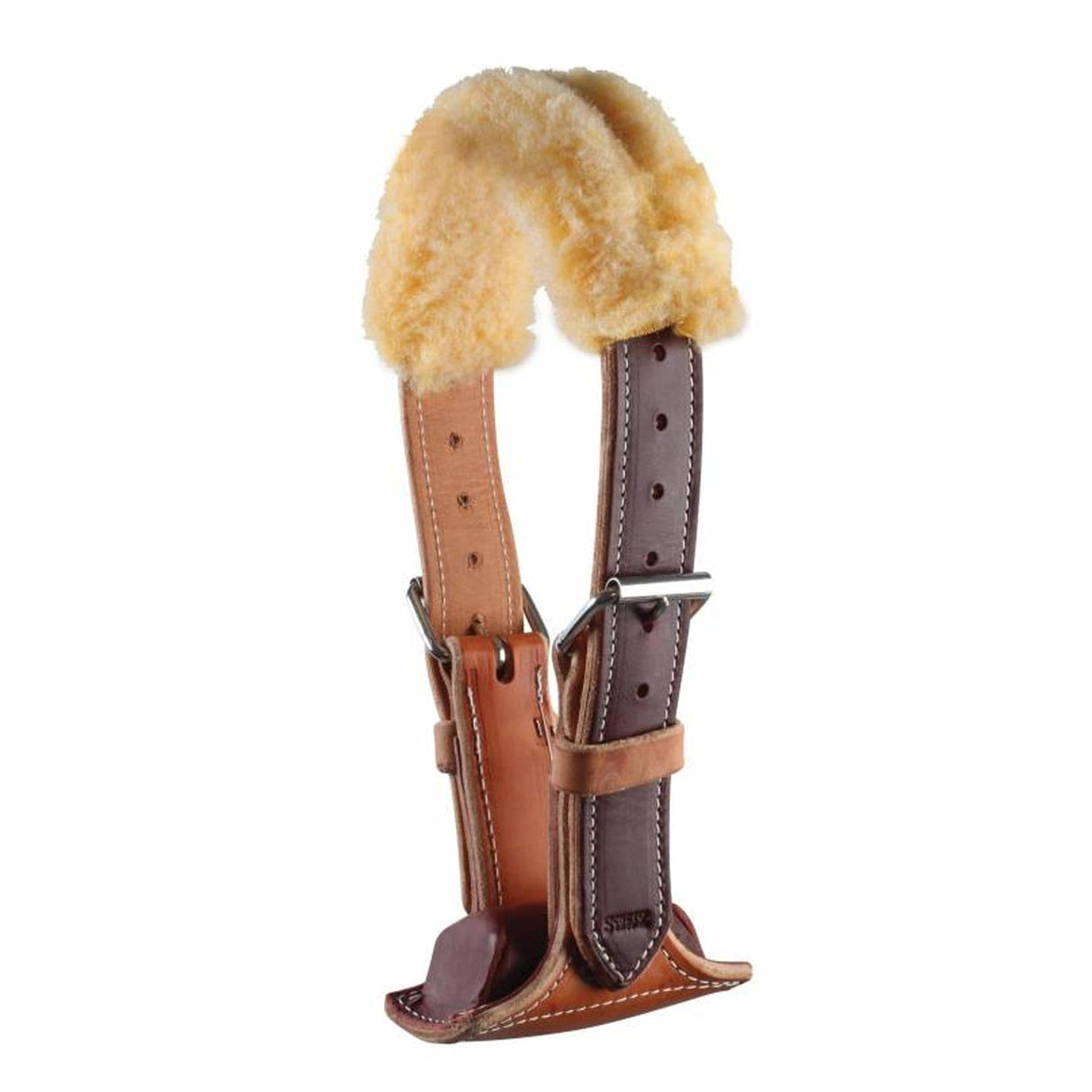 Professional's Choice The Dare Cribbing Control Collar | Durable Leather Cribbing Prevention for Horses | Fully Reversible Adjustable Fit with Removable Fleece, Burgundy