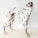 HDKUW Italian Greyhound Sweater, Polar Fleece Turtleneck Dogs Outfit Onesie Clothes, Winter Warm Nordic Dog Pajamas for Afghan Hound Whippet Borzoi Saluki Giraffe XL