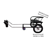 JIYCD Dog Trailer Dog Carts for Dogs to Pull People Dog-Pulling Stroller with Seat Detachable Lightweight for 22 lb-132 lb Small Medium and Large Dogs, Load Capacity 100 kg(Size:88lb-132lb)