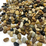 20 lbs Pea Gravel Pebbles for Indoor Plants, 2/5 Inch Mixed Color River Rocks for Aquarium, Succulent, Vase, Bonsai, Garden, Plant Soil Cover and Outdoor Landscaping Rocks