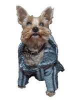 Mexican Dog Poncho Doggo Hoodie Baja Ponchos Blanket for Dogs Costume Pup Crew Pajamas Chihuahua Sweater Clothes from Small, Medium to Big Dog Made in Mexico with Recycled Fabric (4, Gray)