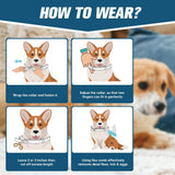 AMDEIUR Flea and Tick Collar for Puppies, Dog Tick Collars, Flea Collar for Small Dogs, Waterproof, 8 Months Protection Each, One Size Fits All-2P