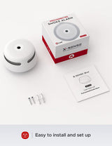 X-Sense Smart Smoke Detector XS01-M, Wi-Fi Smoke Alarm, an Accessory for FS31 Smoke Alarm Kit, Wireless Interconnected Mini Smoke Detector Fire Alarm, Model XS01-M, Single Pack