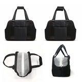 Ykphs Dog Purse Carrier for Small Dogs, Small Cat Purse Carrier Soft with Large Pocket, Portable Pet Carrier Tote Bag with Safe Leash (Black)