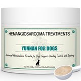 Quick Stop Bleeding for Dogs, Natural Herbal yunnan Sanqi Powder for Hemangiosarcoma, Hemoabdomen, Pericardial Effusion, Cancer Bleeding, Severe Bruising, Ulcer-Related Bleeding, Bloody Stools - 100g