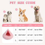NOYAL Calming Dog Bed for Anxiety, Hooded Donut Cave with Blanket, Plush Fluffy Washable Pet Bed for Small Medium Dogs & Cats