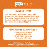 Steve's Real Food Freeze-Dried Raw Nuggets - Pork Recipe - Raw Pet Food for Dogs and Cats - 20 oz