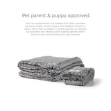 Pet Parents Premium Pet Blanket, Water Resistant Dog Blanket & Cat Blanket, Perfect for Crates, Calming, Large, Medium, Small Dogs, & Puppy Blanket Color: Chocolate Size: 50x60