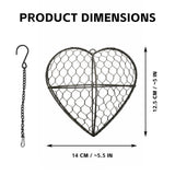 KHUVEZW Handmade Fiber Bird Nesting Heart, Alpaca Fiber Bird Material House,Hummingbird Nest Boxes for Outside, Winter Tree Shelter for Wild Birds, Gifts for Hummingbirds Lovers (1 PCS)