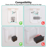 WALI Outlet Shelf Wall Holder, Bathroom Shelf up to 10lbs Standard Vertical Duplex Wall Organizer for Smart Home Decor Space Saving Power Tools, Toothbrush (OLS001-W), 1 Pack, White